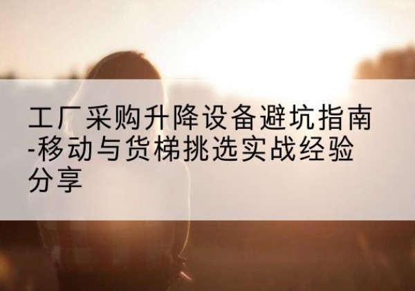 湖州移动式升降机怎么选-工厂采购升降设备避坑指南-移动与货梯挑选实战经验分享